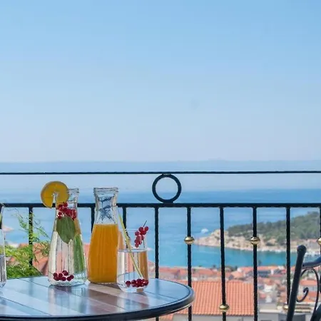 Smaragd - Citrin With Amazing Sea View And Shared Pool アパート マカルスカ